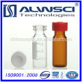 Free sample 2ml screw tubular vial chromatography glass vial